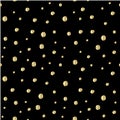 Seamless pattern gold point on black